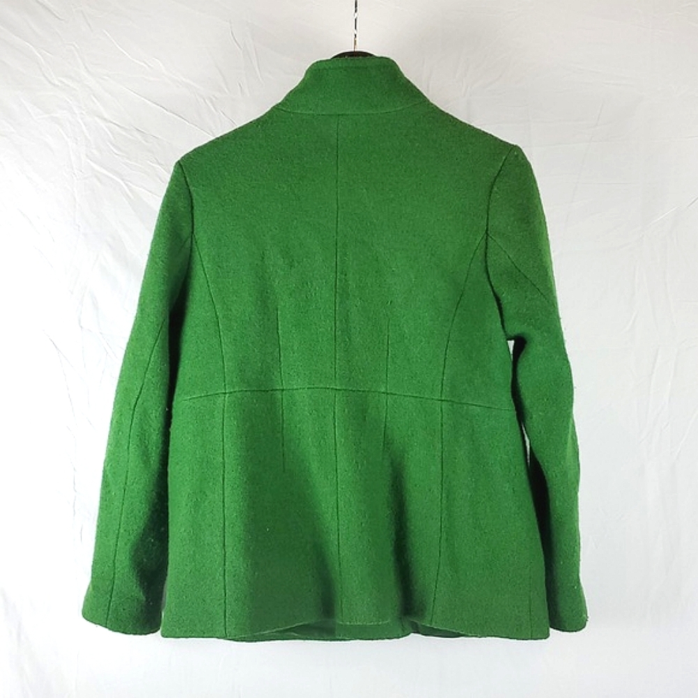 Lands' End Vibrant Green Pea Coat - Picture 5 of 6